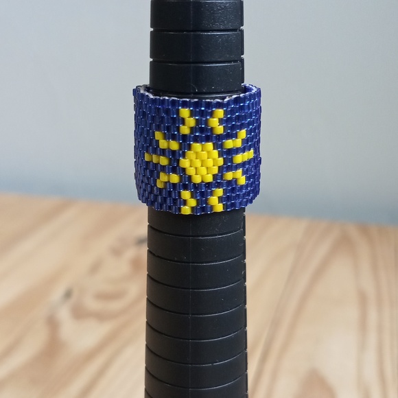 New Handmade Ring beaded new without tag - Picture 6 of 6